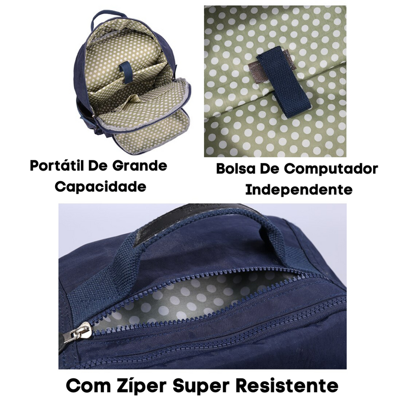 Mochilas AcePerch Multifuncional Para Mulheres Kit Com 5 Peças