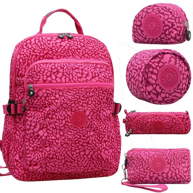 Mochilas AcePerch Multifuncional Para Mulheres Kit Com 5 Peças